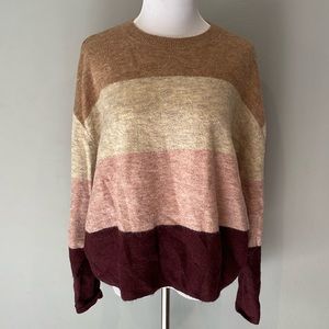 New without tags - H&M Striped  soft sweater -size medium